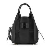 Genti de mana Hogan Hogan Script Small Leather Tote Bag Femei