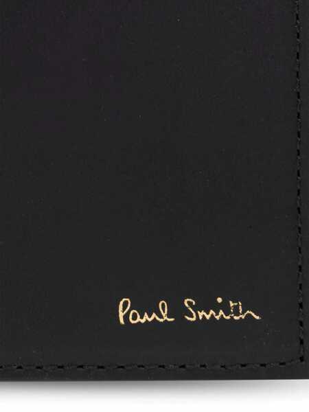 Portofele Paul Smith Paul Smith Signature Stripe Leather Wallet Black Barbati (BM 18391278) 5