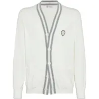Cardigane Brunello Cucinelli Heraldic Logo Patch Cardigan Barbati