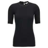 Tricouri Brunello Cucinelli Monile Ribbed T-Shirt Femei