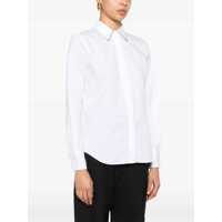 Camasi Brunello Cucinelli Dama - Camasi Brunello Cucinelli White Shirt With Pointed Collar And Monil Detail On The Collar In Cotton Blend Woman WHITE Femei (BM 18391482) - B-mall.ro
