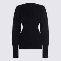 Pulovere Rick Owens Black Wool Knitwear Femei