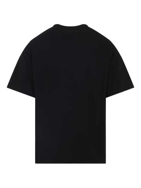 Tricouri Rick Owens Brad Black Crewneck T-Shirt With Rear Stitching In Cotton Man Black Barbati (BM 18392136) 2