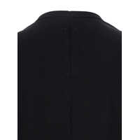 Tricouri Rick Owens pentru Barbati - Tricouri Rick Owens Brad Black Crewneck T-Shirt With Rear Stitching In Cotton Man Black Barbati (BM 18392136) - B-mall.ro