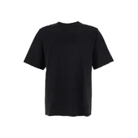 Tricouri 'Brad' Black Crewneck T-Shirt With Rear Stitching In Cotton Man Barbati