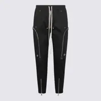 Pantaloni Rick Owens Black Cotton Pants Barbati