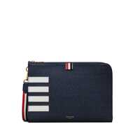 Portofele Thom Browne Medium Gusset Folio 4 Bar Stripes Barbati