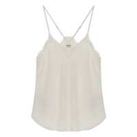 Topuri Zadig&Voltaire White Silk Top Femei