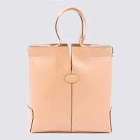 Genti de mana Tod'S Light Pink Leather Totes Femei