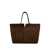 TOD'S Brown Tote Bag With Two Top Handles And Metal Details On The Side In Leather Woman BROWN