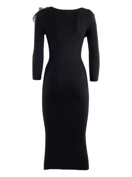 Rochii Elisabetta Franchi KNITTED DRESS Black   Femei (BM 18393273) 2