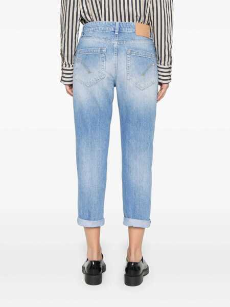Blugi drepti Dondup KOONS PANTS Blue Femei (BM 18393294) 4