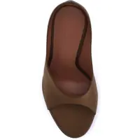 Pantofi cu toc Dama - Pantofi cu toc AMINA MUADDI Anok satin Sandals MOCHA Femei (BM 18393385) - B-mall.ro