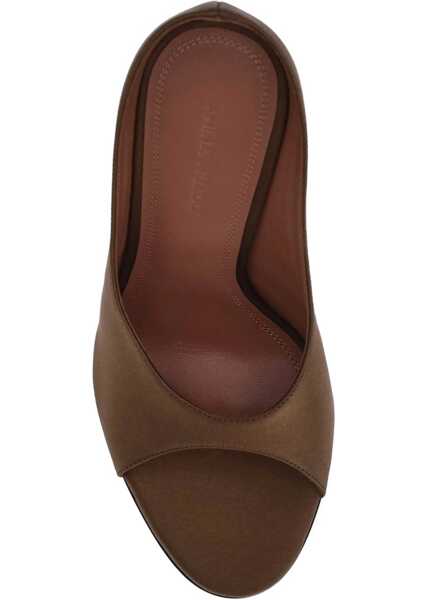 Pantofi cu toc AMINA MUADDI Anok satin Sandals SATIN MOCHA Femei (BM 18393385) 3