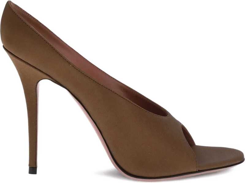 Pantofi cu toc AMINA MUADDI Anok satin Sandals SATIN MOCHA Femei (BM 18393385) 1