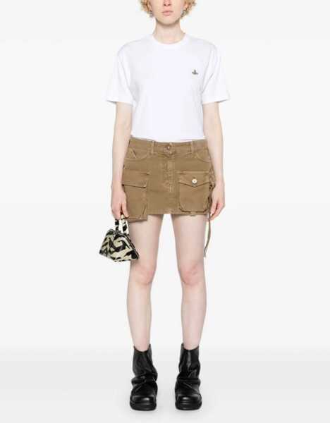 Tricouri Vivienne Westwood Orb logo T-Shirt WHITE Barbati (BM 18393388) 3