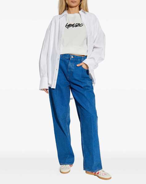 Tricouri Kenzo Cotton T-Shirt OFF WHITE Femei (BM 18393418) 2