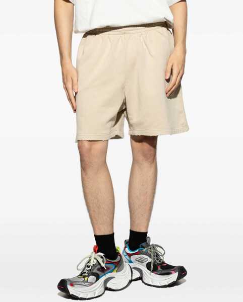Pantaloni scurti Balenciaga Logoed tracksuit Shorts BEIGE/BEIGE Barbati (BM 18393475) 3