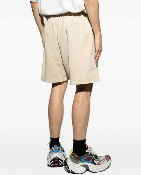 Pantaloni scurti Balenciaga Logoed tracksuit Shorts BEIGE/BEIGE Barbati (BM 18393475) 4