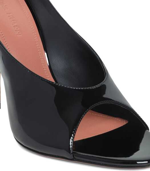 Pantofi cu toc AMINA MUADDI Anok leather Sandals PATENT BLACK Femei (BM 18393484) 3
