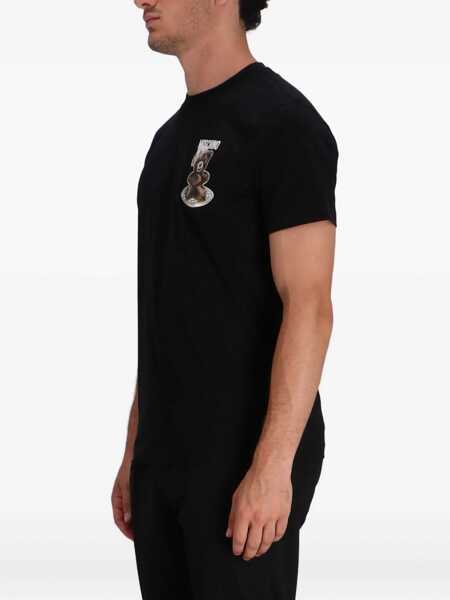 Tricouri Moschino T-shirt whit maxi print Fantasia Nero Barbati (BM 18393496) 2