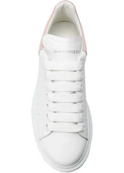 Sneakers Alexander McQueen Leather Sneakers WHITE/PATCHOULI Femei (BM 18393505) 4