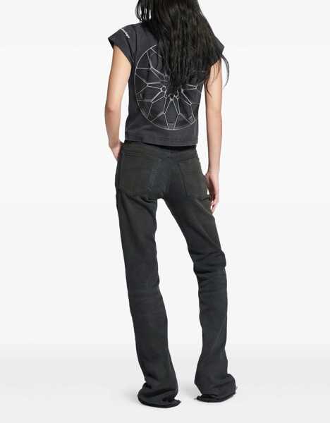 Blugi Balenciaga Slim bootcut Jeans BLACK/GREEN/RED Femei (BM 18393571) 2