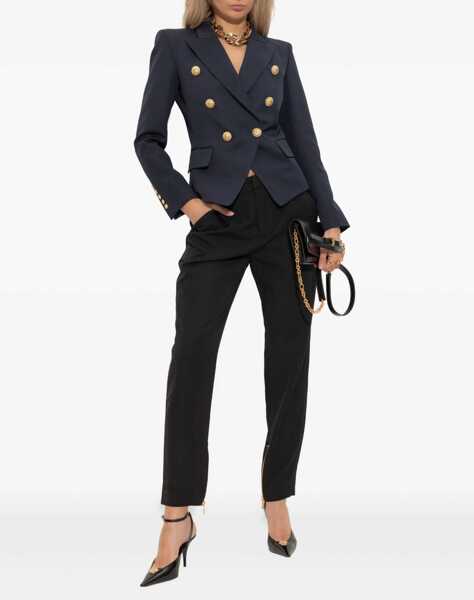 Sacouri Balmain Double-breasted Blazer MARINE Femei (BM 18393574) 2