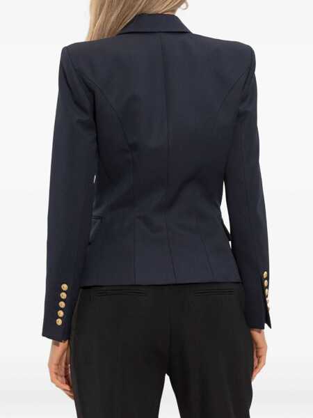 Sacouri Balmain Double-breasted Blazer MARINE Femei (BM 18393574) 4