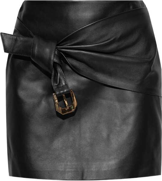 Fuste Versace Lambskin Miniskirt BLACK Femei (BM 18393589) 1