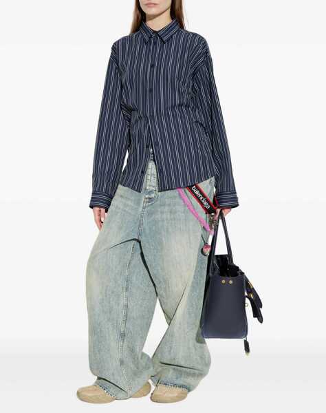 Camasi casual Balenciaga Striped Shirt NAVY/MARINE BLUE Femei (BM 18393628) 2