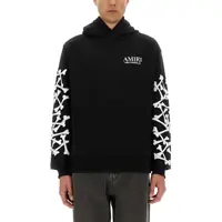 Bluze de trening Stacked Bones Print Hoodie Barbati