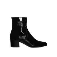Bocanci Celine Triomphe Zipped Leather Boots Femei