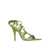 THE ATTICO The Attico Rene&egrave; Satin Sandals Green