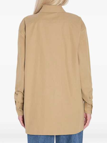 Camasi THE ROW Tansy Shirt BEIGE Femei (BM 18393988) 4