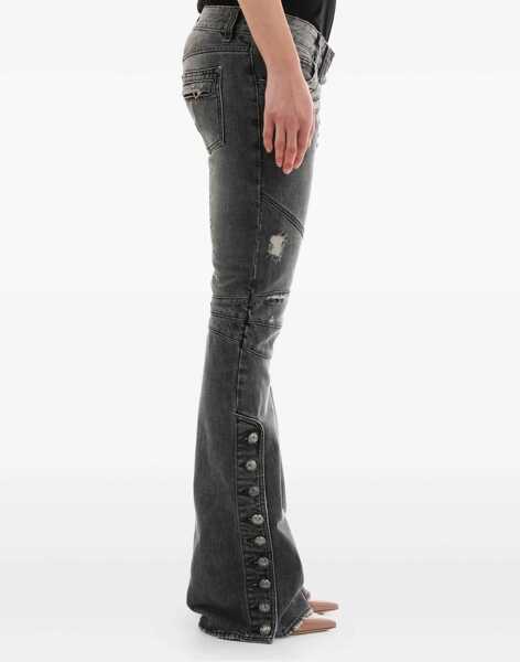 Blugi Balmain Flared Jeans GREY Femei (BM 18394030) 2