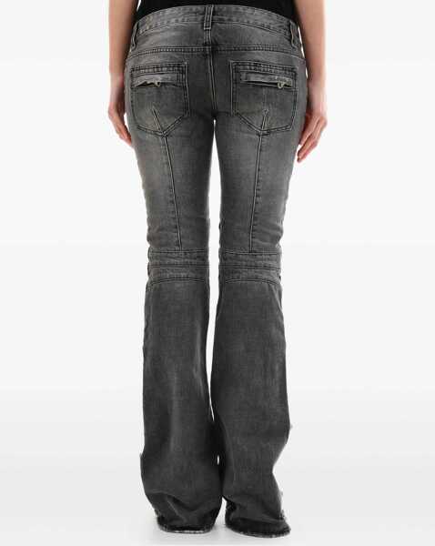 Blugi Balmain Flared Jeans GREY Femei (BM 18394030) 4