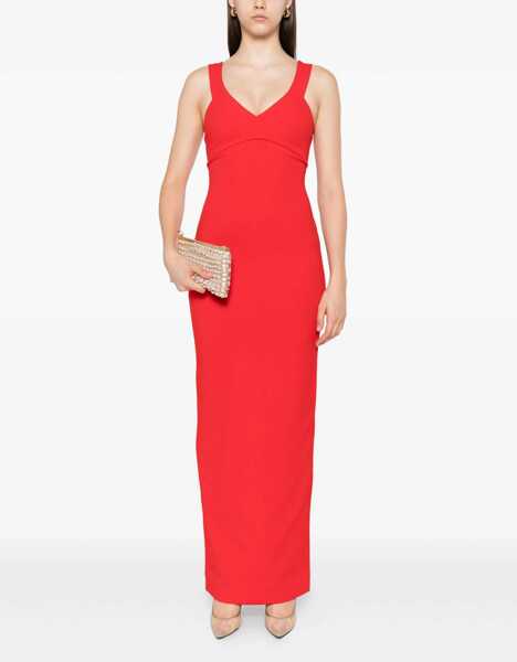 Rochii elegante SOLACE LONDON Nalani Maxi Dress RED Femei (BM 18394033) 2