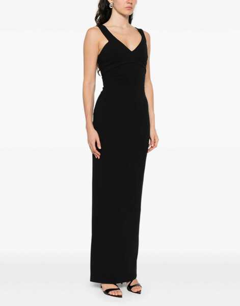 Rochii elegante SOLACE LONDON Nalani Maxi Dress BLACK Femei (BM 18394039) 3
