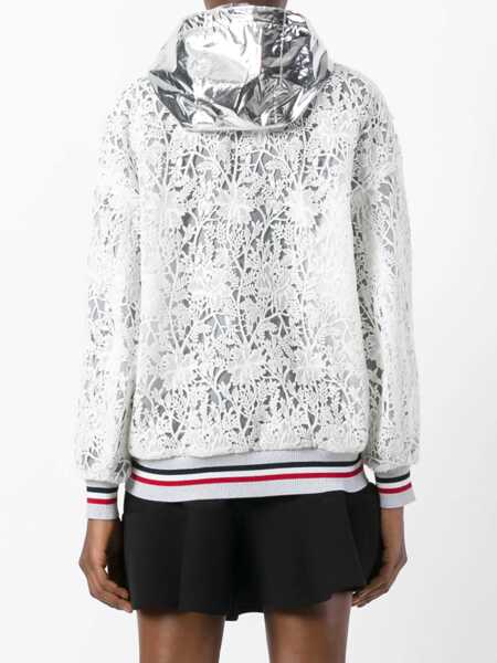 Bomber jacket Moncler Gamme Rouge Macram Jacket WHITE Femei (BM 18394042) 4