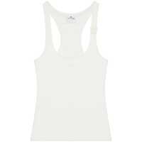 Topuri Courrèges 90'S Ribbed Cotton Top Femei