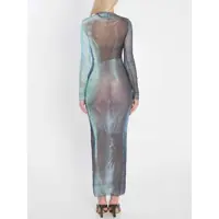 Rochii Jean Paul Gaultier Dama - Rochii Jean Paul Gaultier Water Long Dress BLUE Femei (BM 18395190) - B-mall.ro