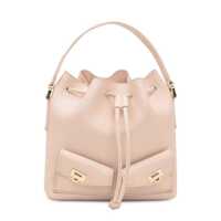 Genti de umar Salvatore Ferragamo Ferragamo Bucket Bag In Pink Leather Femei