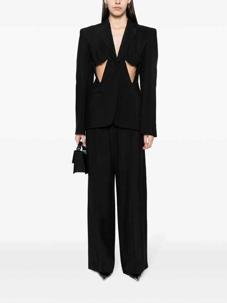 Geci MUGLER Mugler Single-Breasted One Button Jacket Black Femei (BM 18395388) 2