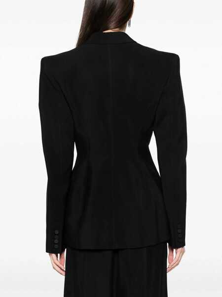 Geci MUGLER Mugler Single-Breasted One Button Jacket Black Femei (BM 18395388) 4