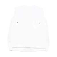 Topuri Sacai Sacai Cotton Jersey And Nylon Twill Tank Top