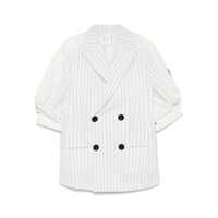 Geci Sacai Sacai Balzer Double-Breasted Wool And Silk