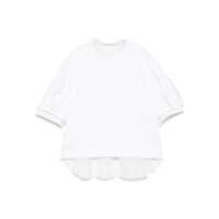 Tricouri Sacai Sacai Spun Organza And Cotton Jersey T-Shirt