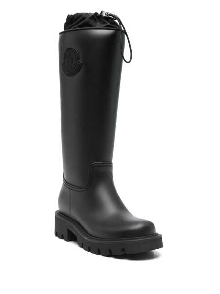 Pantofi cu toc Moncler Moncler Kickstream High Rain Boots Black Femei (BM 18395700) 2
