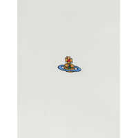 Tricouri Polo White Polo Shirt With Contrasting Collar And Orb Logo Detail On The Front In Cotton Man Barbati